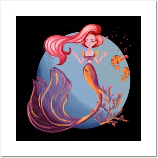 Mermaid Posters and Art